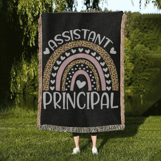 Assistant Principal Back To School First Day Woven Blankets