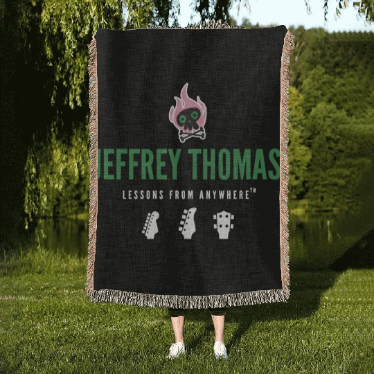 Jeffrey Thomas White Logo Woven Blankets