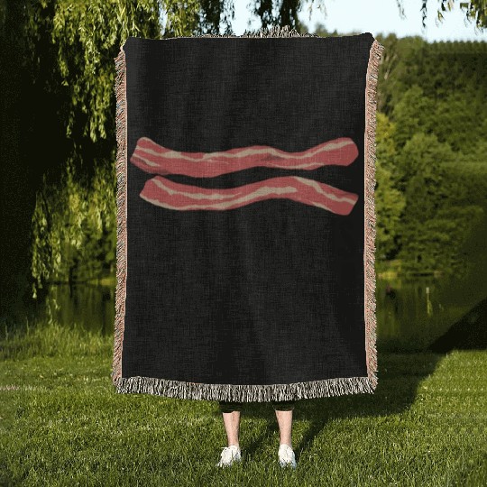 funny slogan math bacon teacher gift idea maths Woven Blankets