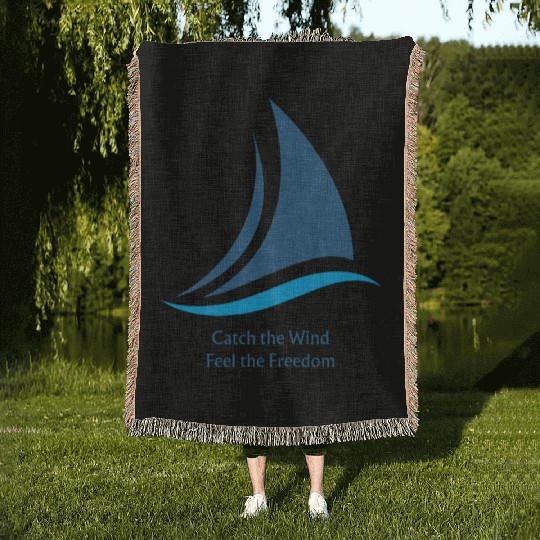 Catch the Wind: Feel the Freedom Woven Blankets