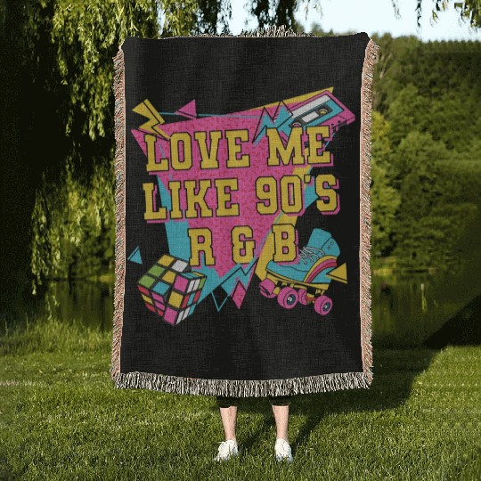 Love Like 90s R N B Retro Music Vintage Songs 1990 Woven Blankets