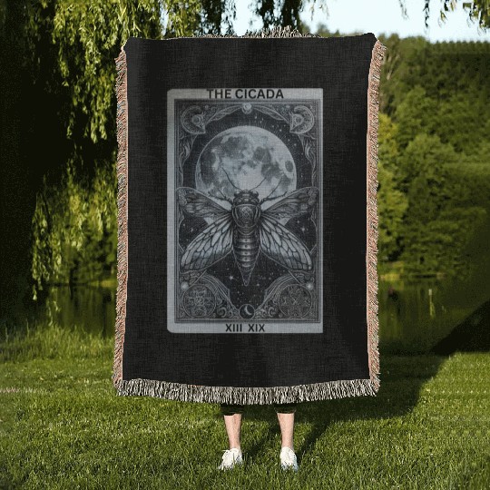 Cicadageddon Invasion Tour 2024 Funny Cicada Event Woven Blankets