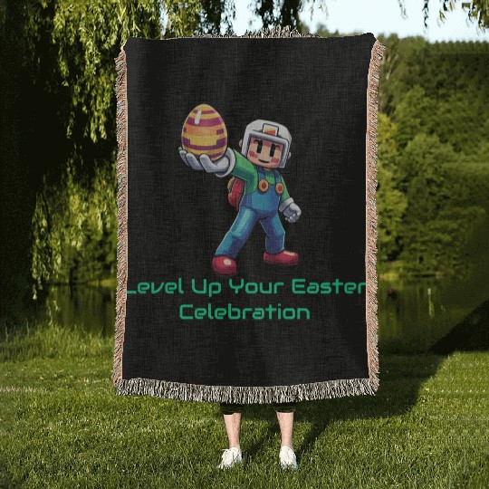 Level Up Your Easter Game Woven Blankets