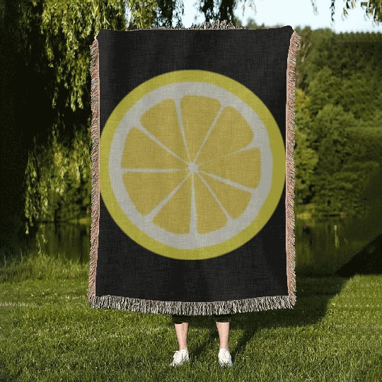 Citrus - Fruits - Orange - Lime - Grapefruit Woven Blankets