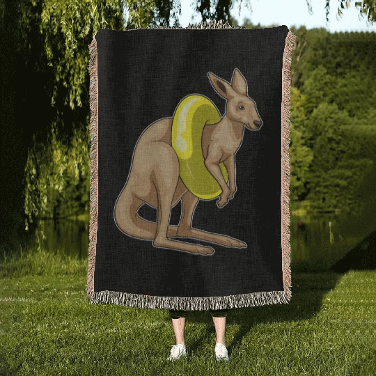 Kangaroo Swimming Swim ring Woven Blankets