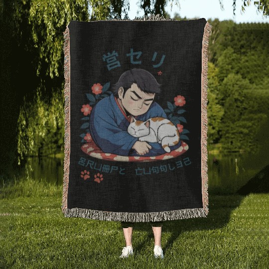 Grumpy Cuddles: Sumotori Napping Japanese Style Woven Blankets