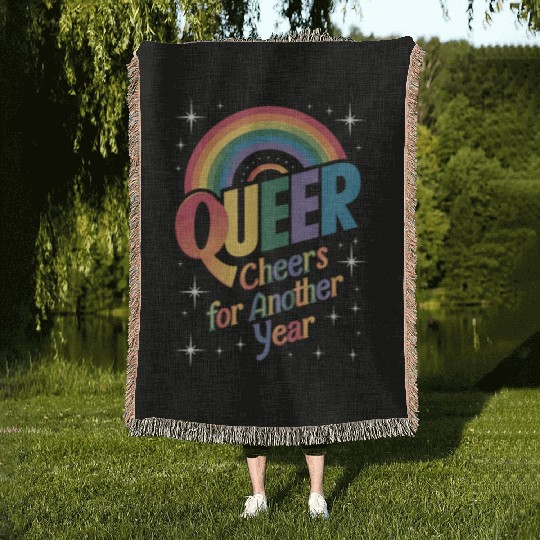 Birthgay Gay Pride Flag Pride Month Equal Rights Woven Blankets