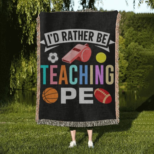 Inspiring Physical Education Teacher Design for PE Woven Blankets