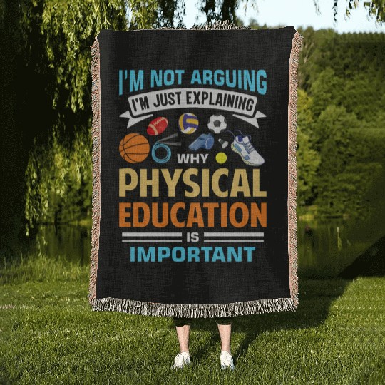 Inspiring Physical Education Teacher Design for PE Woven Blankets