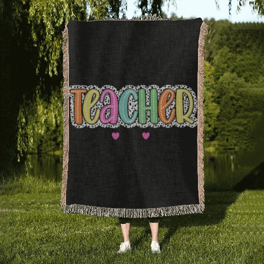 Teacher Dalmatian Woven Blankets