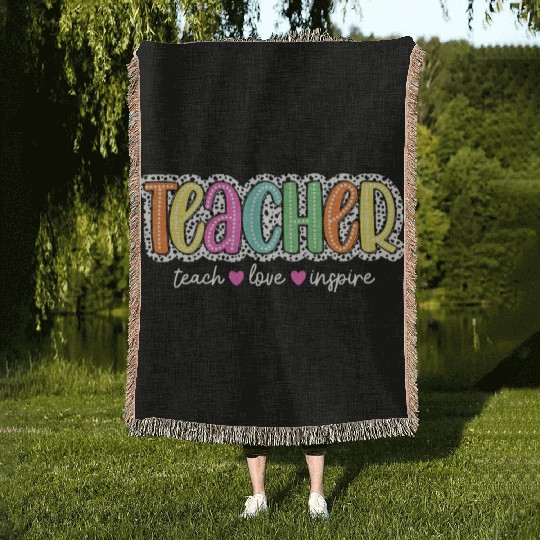 Teacher Dalmatian Woven Blankets