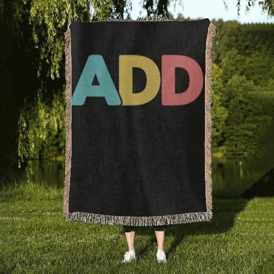 Embrace Neurodiversity With ADD Awareness Humor Woven Blankets