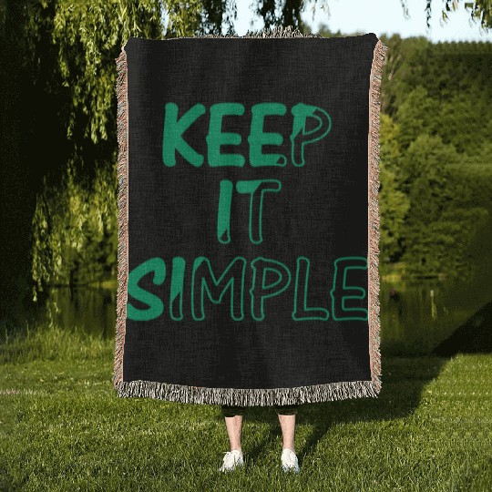 keep it simple Woven Blankets