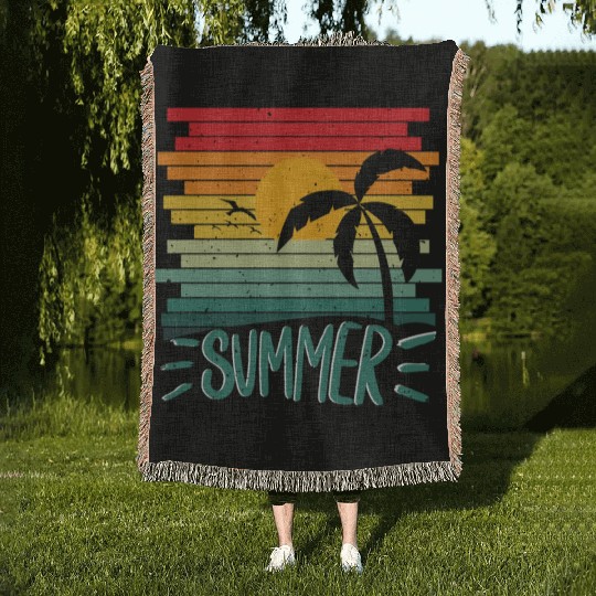 Summer Vintage Woven Blankets