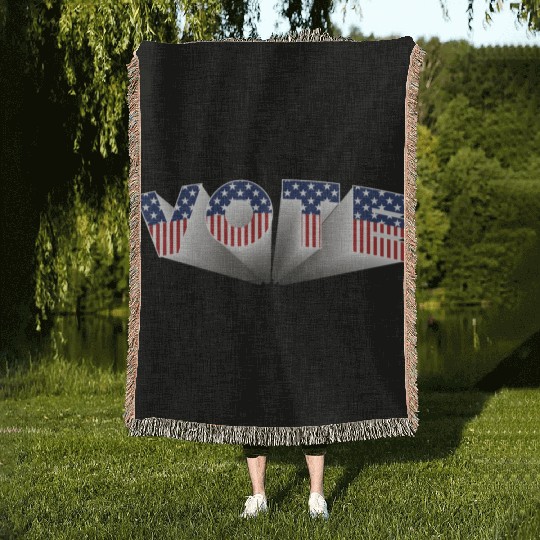 Vote - Stars and Stripes Woven Blankets