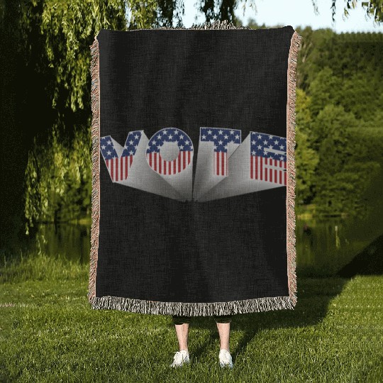 Vote - Stars and Stripes Woven Blankets