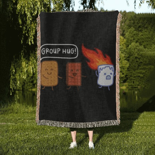 Camping Lover Nature Lover Outdoor Camping Woven Blankets