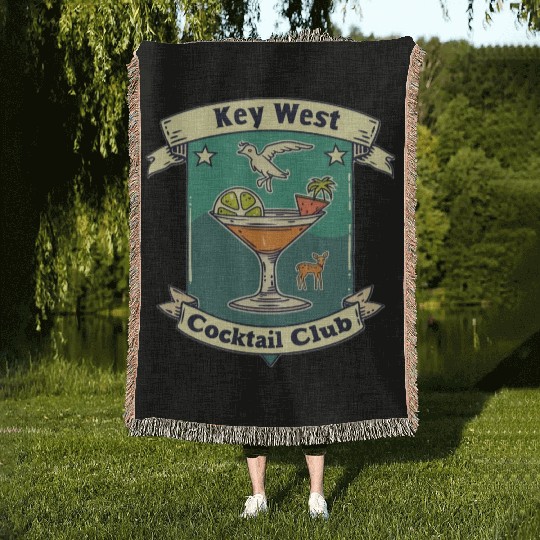 Key West Cocktail Club Woven Blankets
