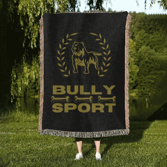Bully Sport - Pitbull - cool design for Sport Woven Blankets