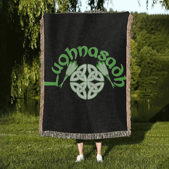 Irish Lughnasadh Festival Celtic Knot Woven Blankets