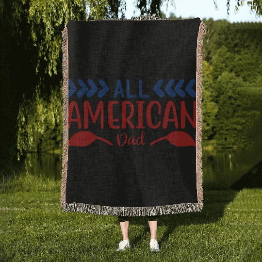 All American Dad Woven Blankets