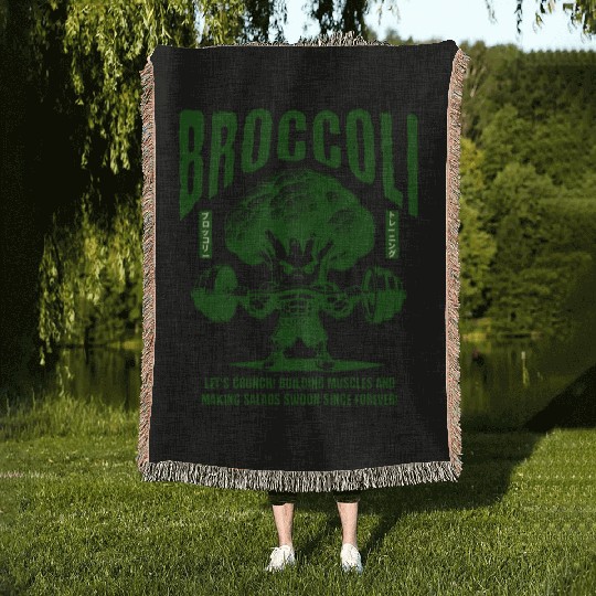 Broccoli Gym Woven Blankets