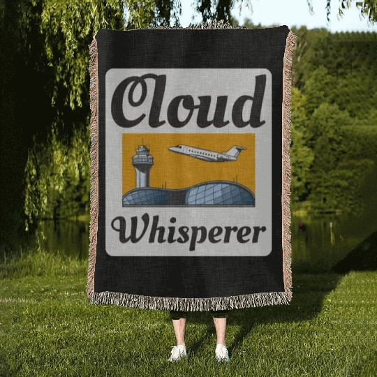 Air Traffic Controller ATC Aviation Humor Flight Woven Blankets