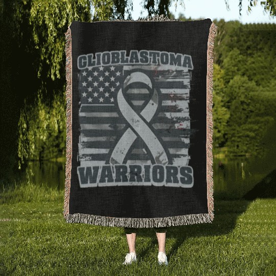 Glioblastoma Awareness Glioblastoma Warriors Woven Blankets