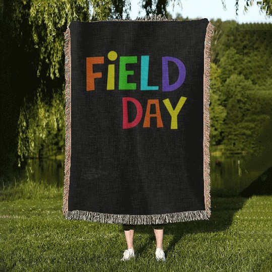 Field Day Fun Day For Teacher Field Day Woven Blankets