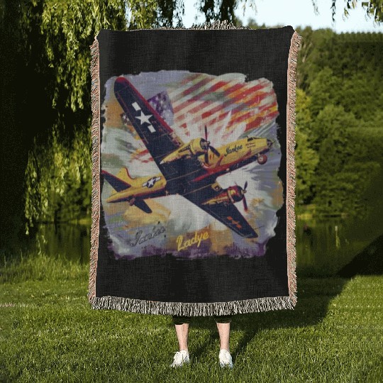 Yankee Lady B17 Woven Blankets