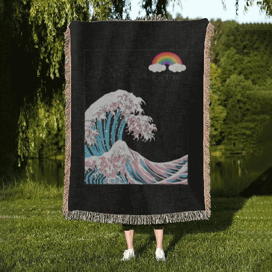 Dare to be Yourself - Trans LGBT Colors in the Woven Blankets