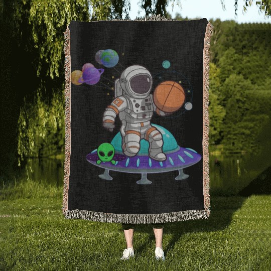 Young Astronauts: Exploring Planets in Space. Woven Blankets