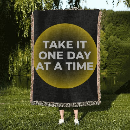 One Day at a Time Woven Blankets