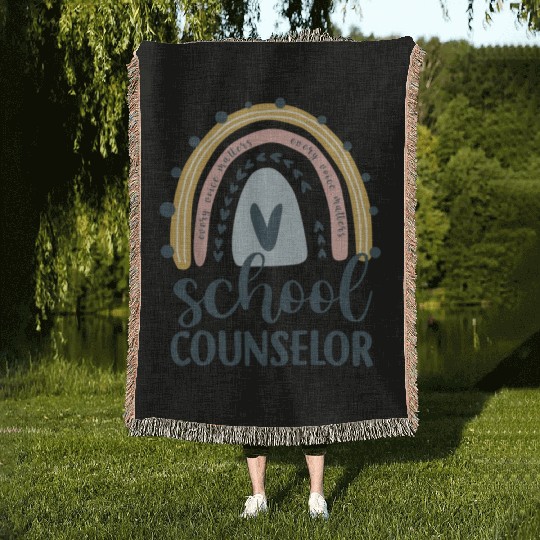 School Counselor Every Voice Matters Elementary Woven Blankets