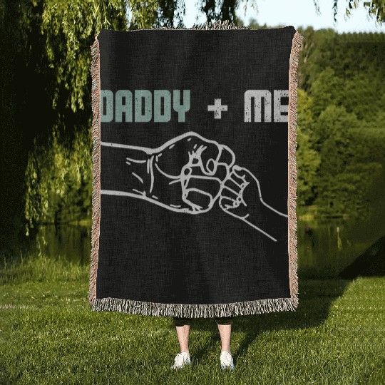 Daddy and me Woven Blankets