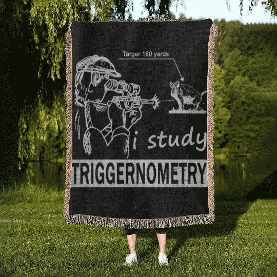 Funny Wild Boar Hunting Wild Hog Hunter Woven Blankets