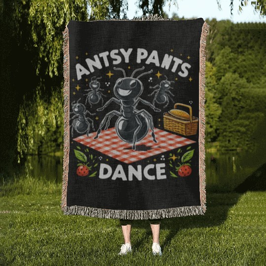 Antsy Pants Dance Woven Blankets