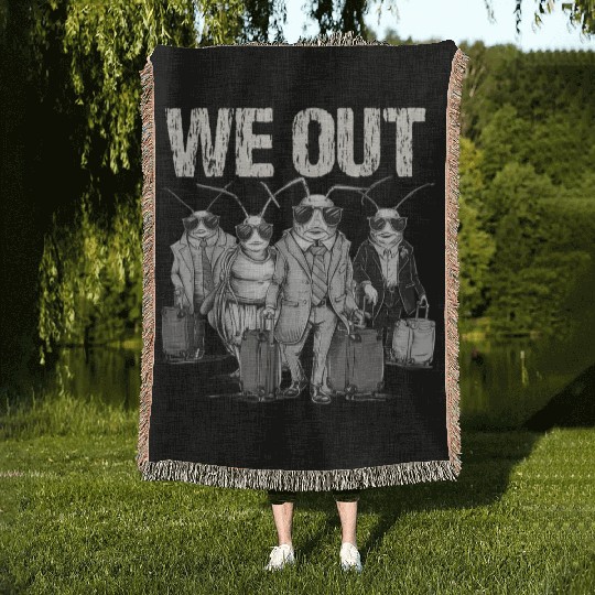 Cicada We Out Brood Emergence Woven Blankets