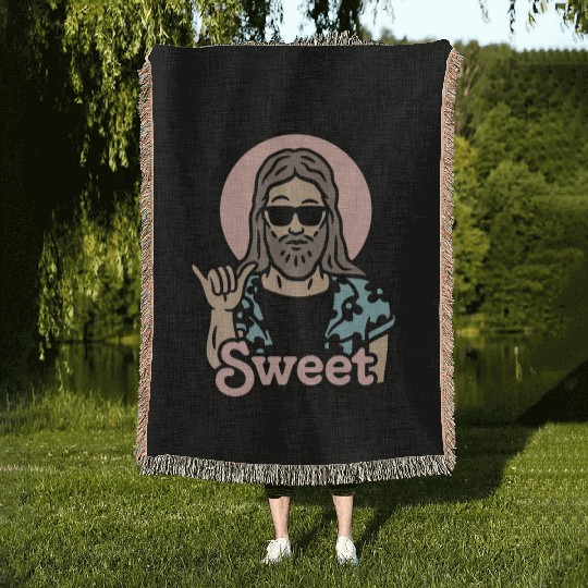 sweet jesus Classic Woven Blankets