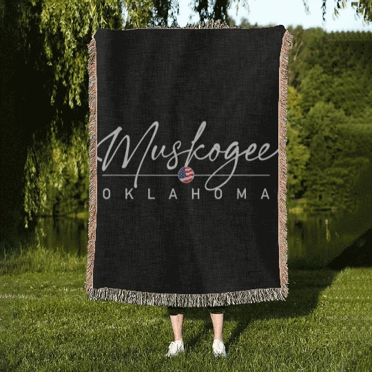 Muskogee Oklahoma Woven Blankets