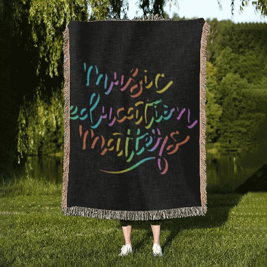 Music Education Matters Music Teacher Appreciation Woven Blankets