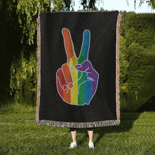 love is love Woven Blankets