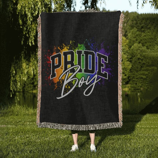 Love Is Love Pride Colors Of Rainbow Equality fun Woven Blankets