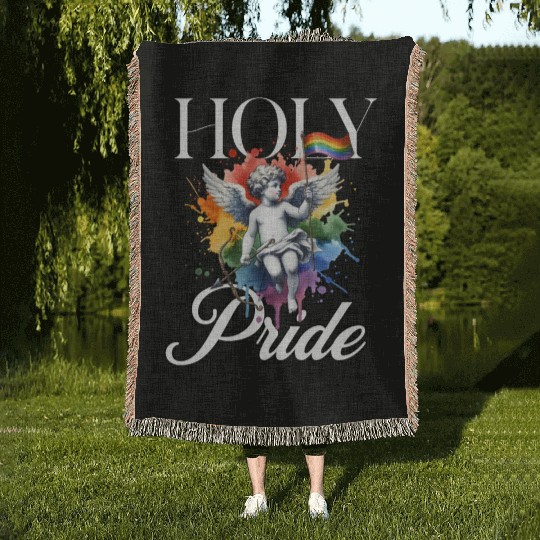 Love Is Love Pride Colors Of Rainbow Equality fun Woven Blankets