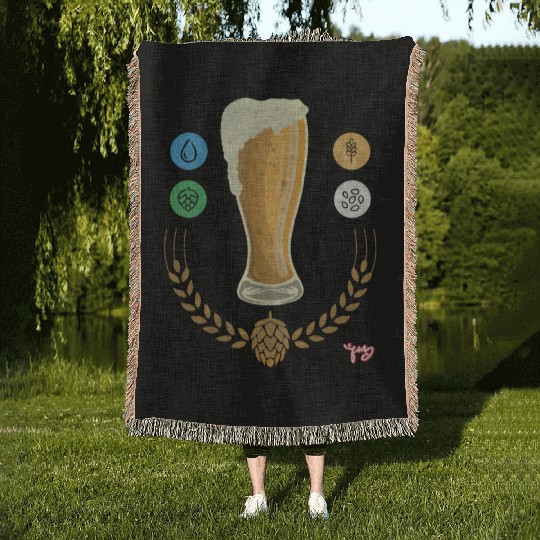beer Woven Blankets