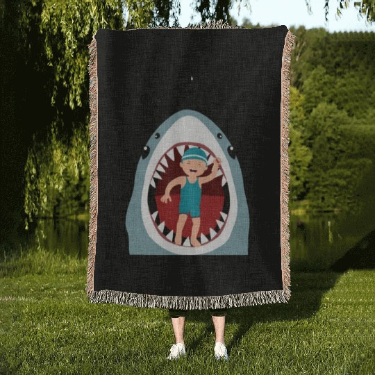 Stay positive Woven Blankets