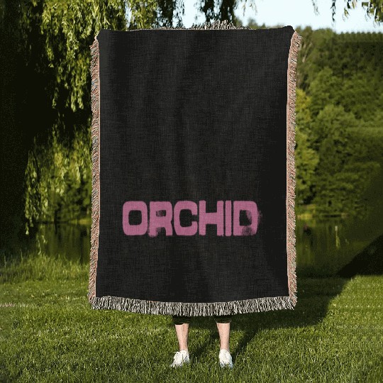 Just One More Orchid I ProMise Orchids Plant Woven Blankets
