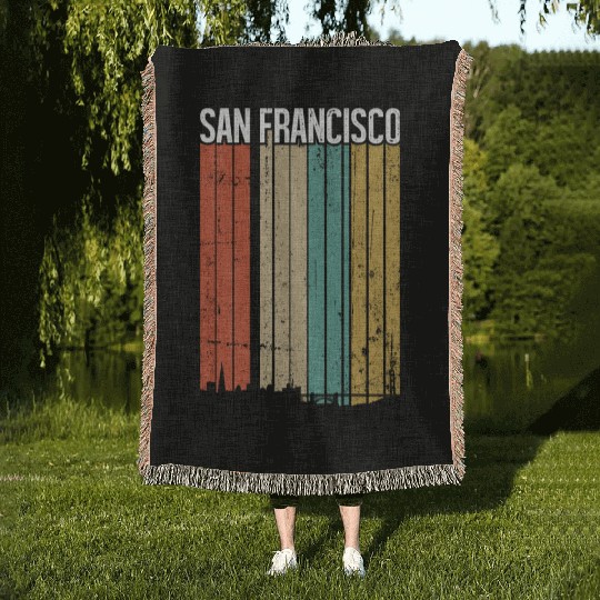San Francisco Vintage Woven Blankets