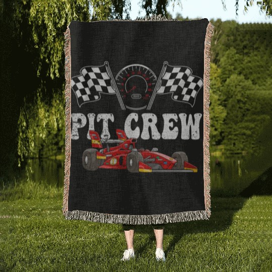 Pit Crew Racing Woven Blankets
