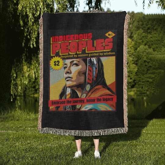 Indigenous Peoples Embrace The Journey Woven Blankets